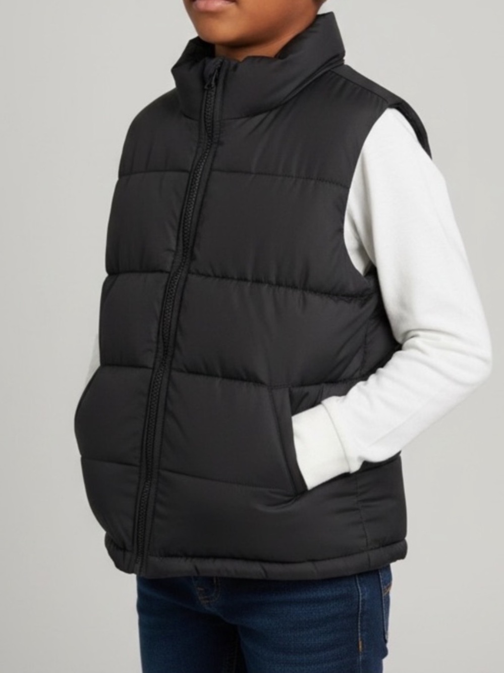 ✨2/$28✨ Old Navy Essential Black Quilted Puffer Vest•M